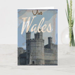 Wales Vintage travel poster Holiday Card