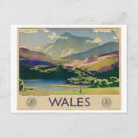 Wales Vintage Travel Poster