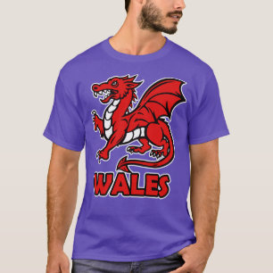 Wales Welsh dragon cymru red dragon T-Shirt