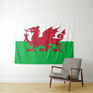 Wales & Welsh Flag - Cymru tapestry /sports