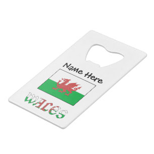 Wales Welsh Flag Personalised Name