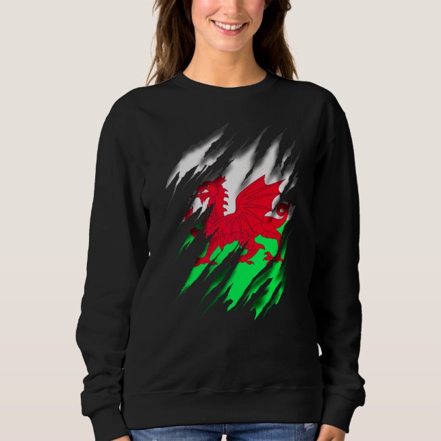 Wales Welsh Flag Sweatshirt (Front)