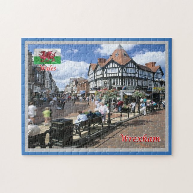 Wales - Wrexham - Jigsaw Puzzle (Horizontal)