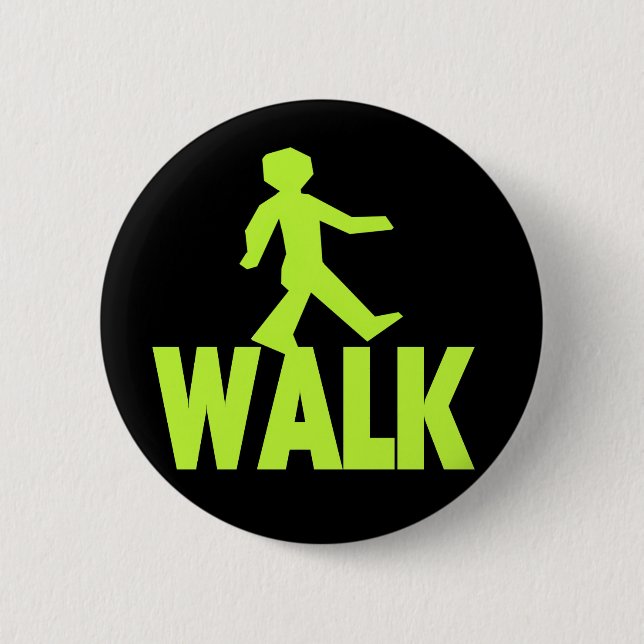WALK 6 CM ROUND BADGE (Front)
