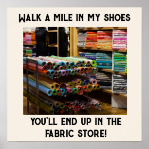Walk a mile in my shoes poster
