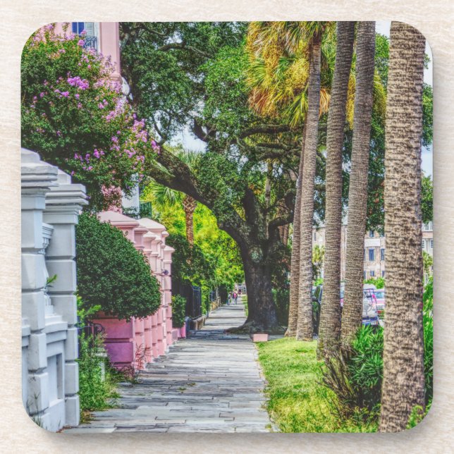 Walk Along Rainbow Row Coaster (Front)