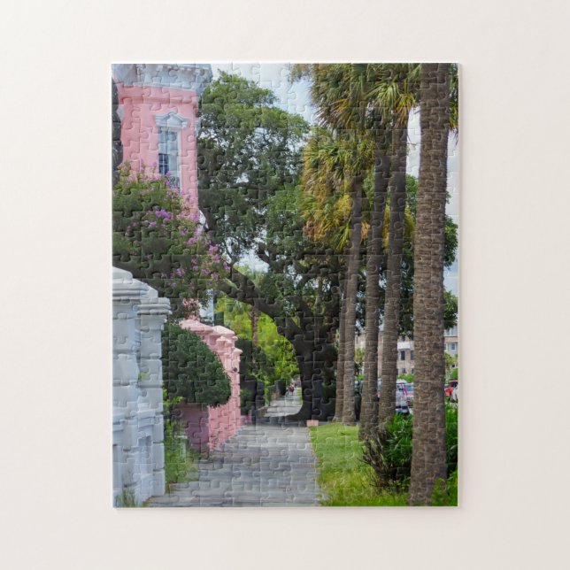 Walk Along Rainbow Row Jigsaw Puzzle (Vertical)