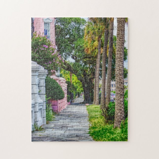 Walk Along Rainbow Row Jigsaw Puzzle (Vertical)