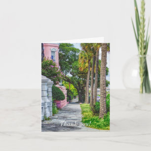 Walk Along Rainbow Row Thank You Card