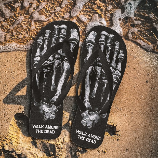 Walk Among The Dead Skeleton Bones Thongs (Creator Uploaded)