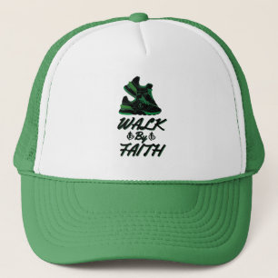 Walk By Faith Bible Quote Trucker Hat
