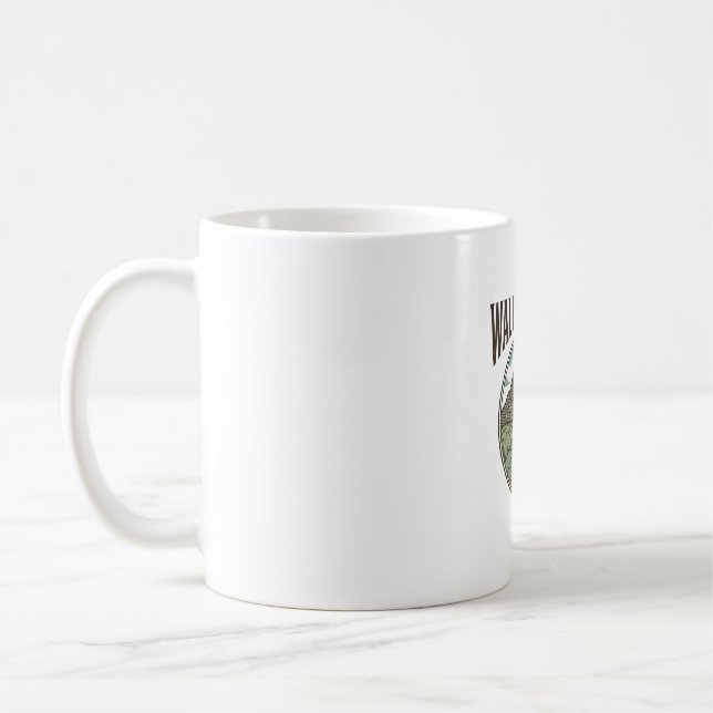 Walk By Faith Christian Mountain Path Vector Coffee Mug (Left)