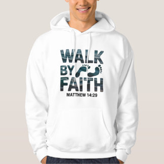 Walk By Faith Christian Ocean Hoodie