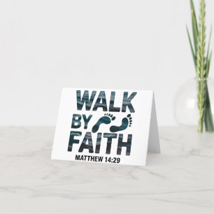 Walk By Faith Christian Ocean  Thank You Card