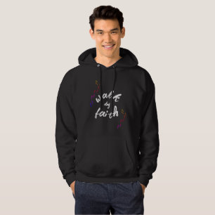 Walk By Faith Men's Black Hoodie