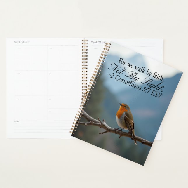 Walk by Faith Not by Sight 2 Corinthians 5:7 Planner (Display)