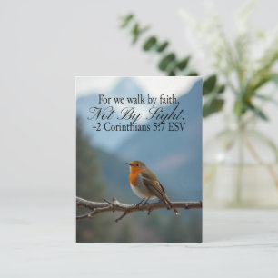 Walk by Faith Not by Sight 2 Corinthians 5:7 Postcard