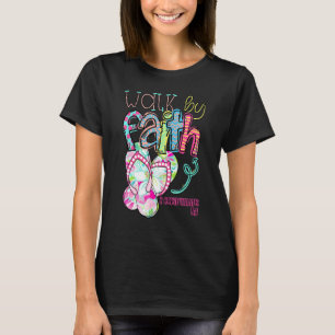 Walk By Faith Not By Sight Christian Bible Verse S T-Shirt