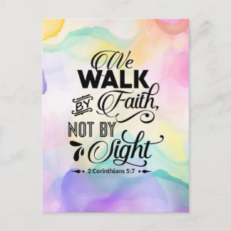 Walk by Faith Postcard