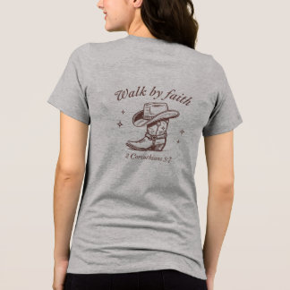 walk by faith Tri-Blend shirt