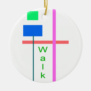Walk Ceramic Tree Decoration