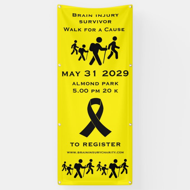Walk For A Cause Banner (Vertical)