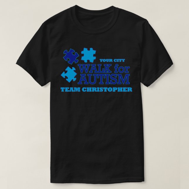 Walk For Autism Autism Shirt (Design Front)