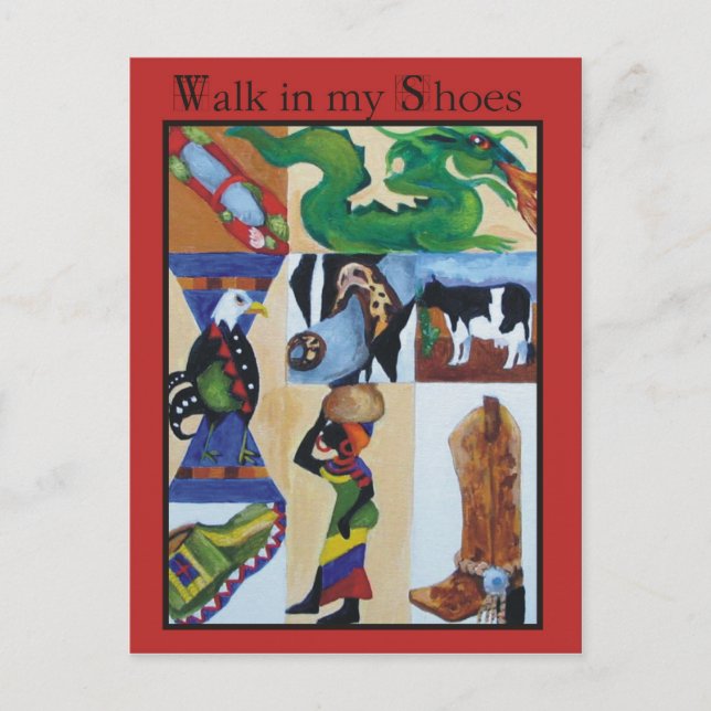 Walk in my Shoes Postcard (Front)