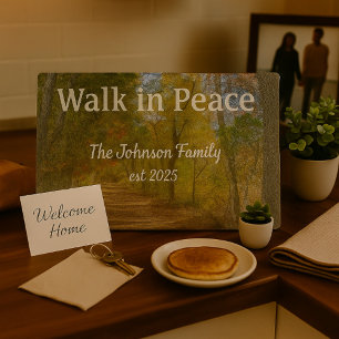 Walk in Peace Lovely Forest Path  Cutting Board