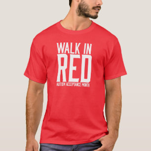 Walk in Red Tshirt