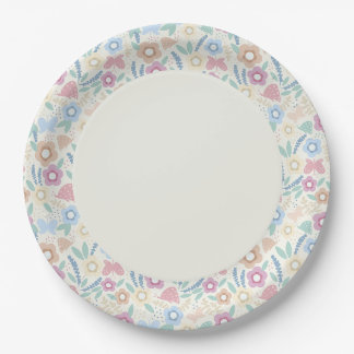Walk in the Gardens Paper Plate