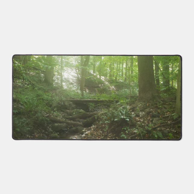 Walk in the Woods - Brook with Bridge Desk Mat (Front)