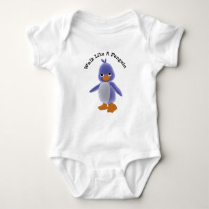 Walk Like A Penguin Crawler T-Shirt Baby Bodysuit