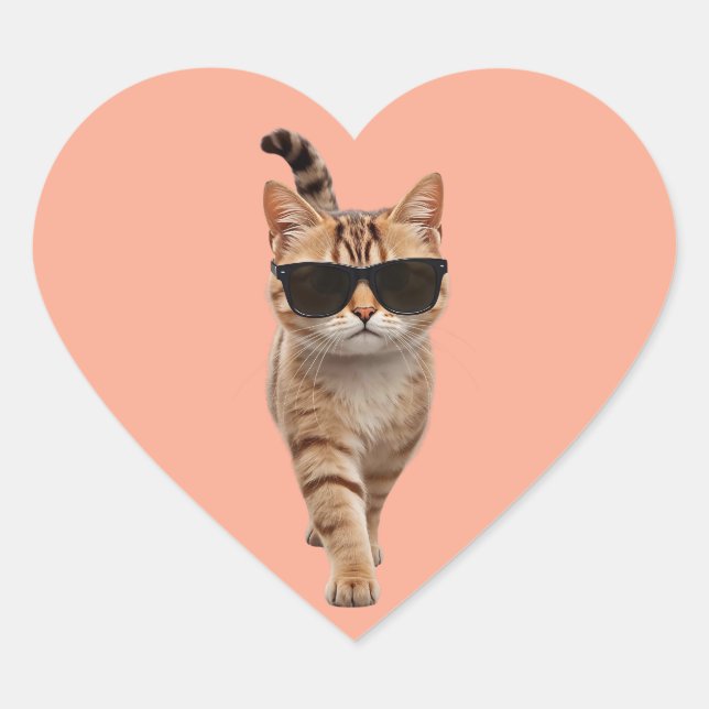 Walk Like You Mean It Heart Sticker (Front)