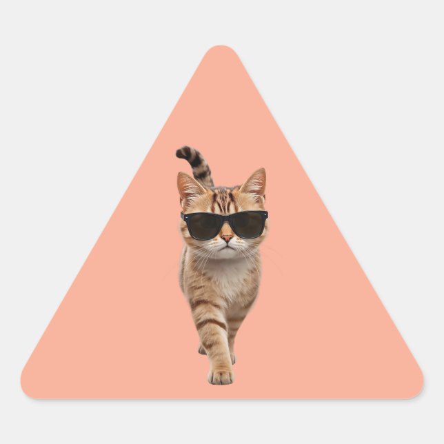 Walk Like You Mean It Triangle Sticker (Front)