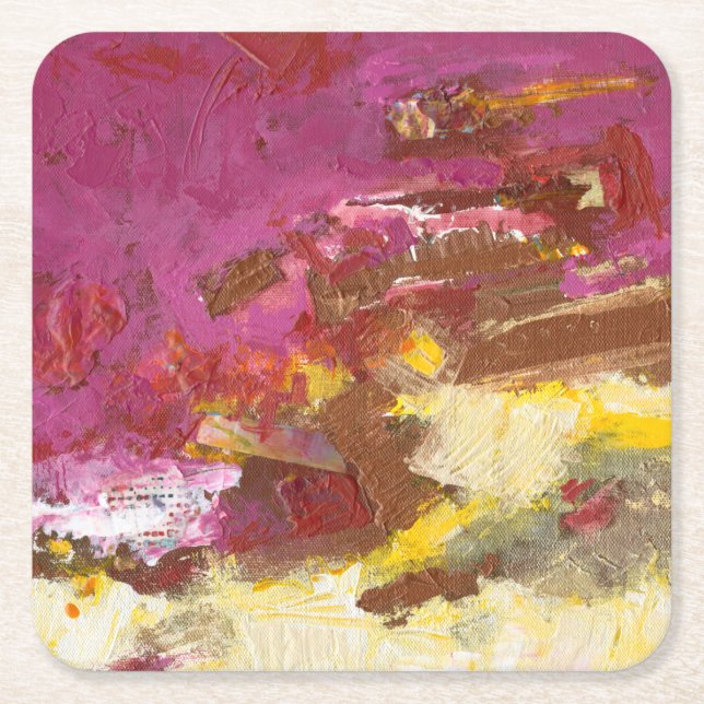 Walk me Through It Square Paper Coaster (Front)