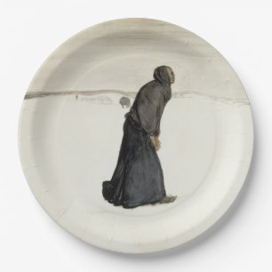 Walk of Death (by Magnus Enckell) Paper Plate