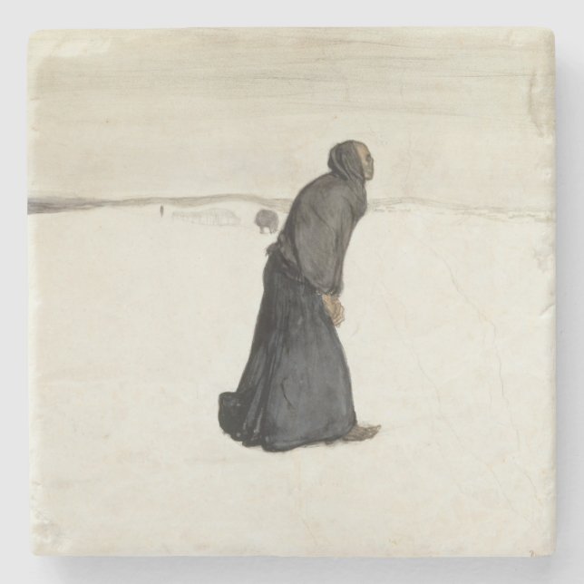 Walk of Death (by Magnus Enckell) Stone Coaster (Front)