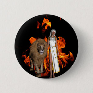 Walk of Fire 6 Cm Round Badge