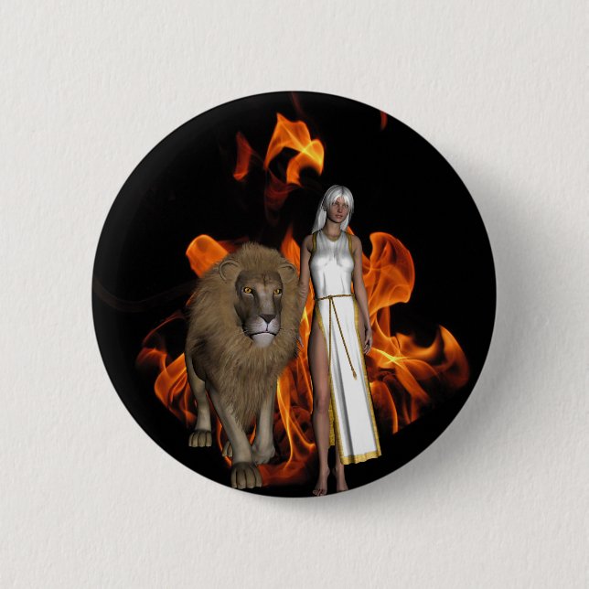 Walk of Fire 6 Cm Round Badge (Front)