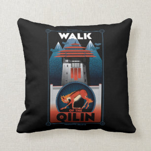 Walk of the Qilin Mountain graphic Cushion