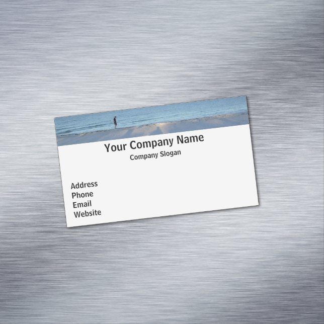 Walk on the Beach Magnetic Business Card #12 (In Situ)