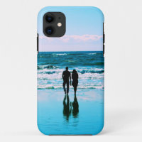 Walk on the Beach Romance Phone Case