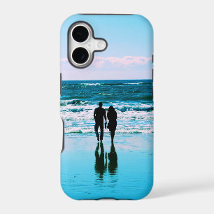 Walk on the Beach Romance Phone Case