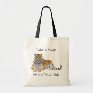 Walk on Wild Side Tiger Tote Bag