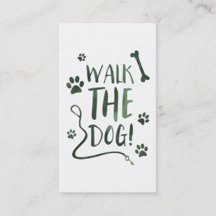 walk the dog business card
