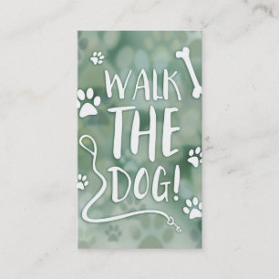 walk the dog business card