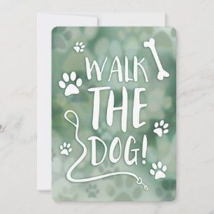 walk the dog invitation