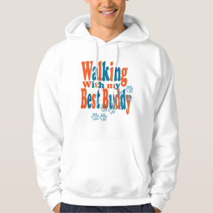 Walk the dog men hooded sweatshirt