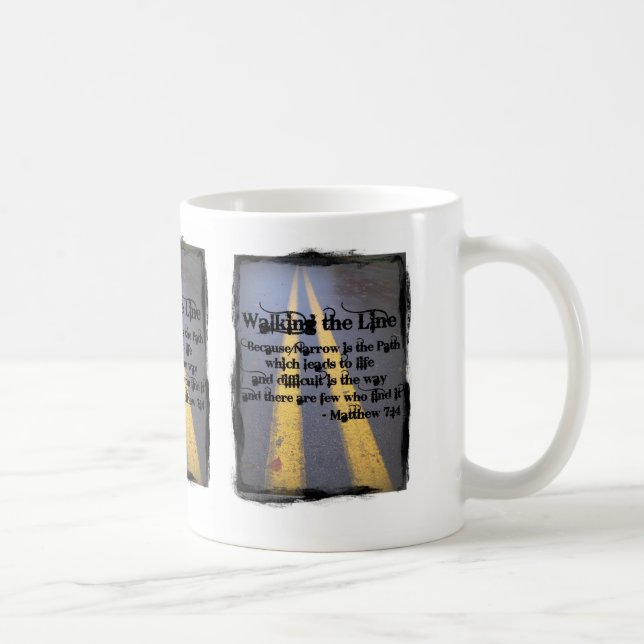 Walk The Line Coffee Mug (Right)
